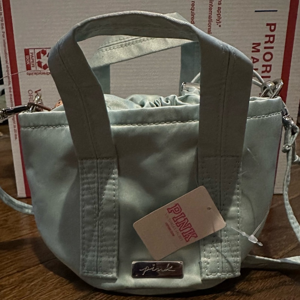 VS pink light blue small shoulder bag NWT